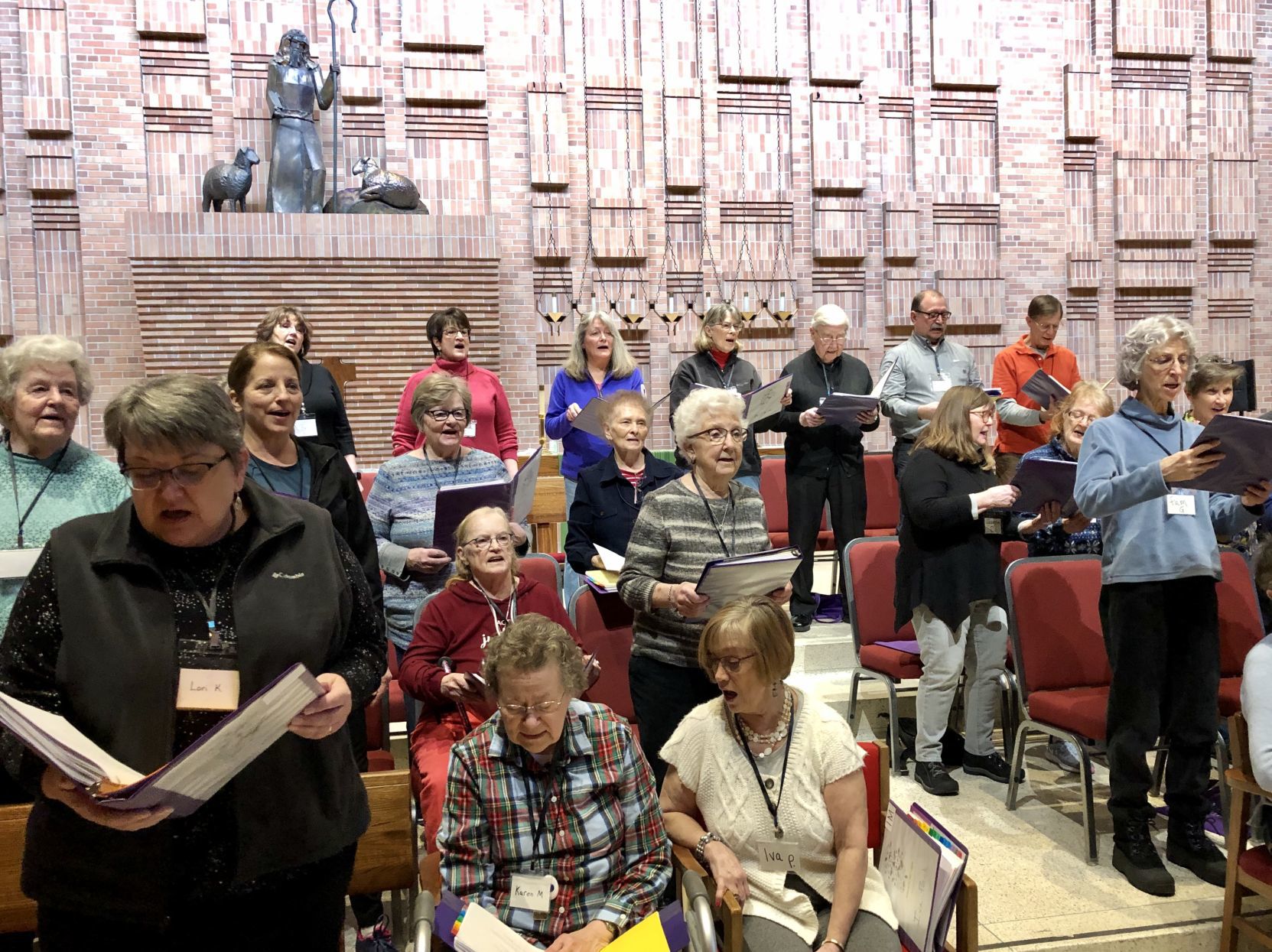 Stand in the Light Memory Choir rehearsal